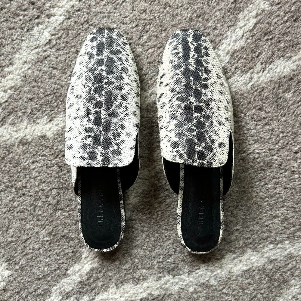 Freda Salvador Snakeskin Mules